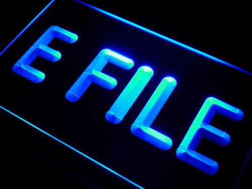 E File Tax Service Neon Light Sign
